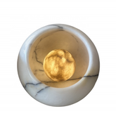 Spanish Alabaster Marble Table Lamps